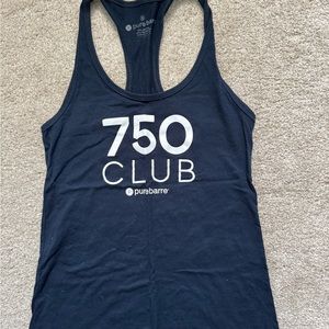 Pure Barre Blue Fitted Tank Top